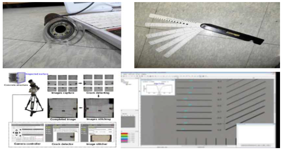 균열 측정 장비 및 이미지 프로세싱 기법 조사