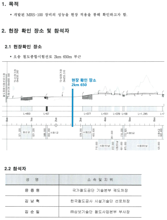 MRS-100 장비의 현장 성능 확인 2페이지