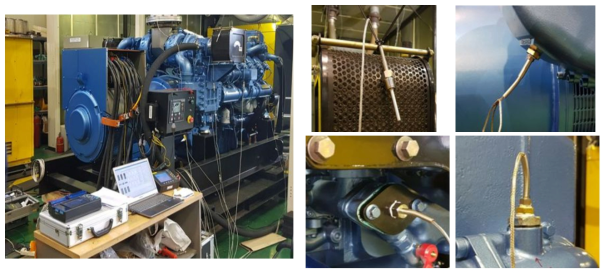 12M26 천연가스용 엔진 온도 계측시스템 설치 위치 사진