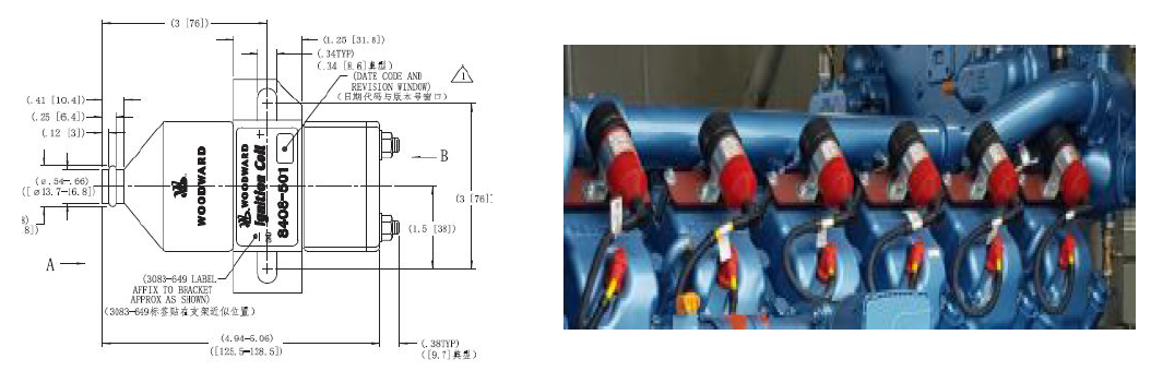 매립가스 발전기 SET 적용 Ignition coil 사진