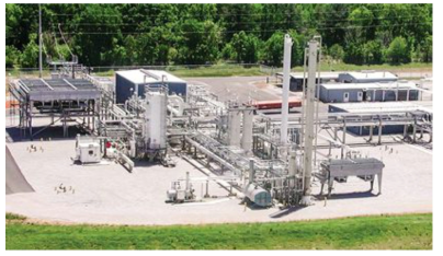 소형 LNG액화설비 예시(Gas Processing News, LNG Plant in Pinson, Alabama)