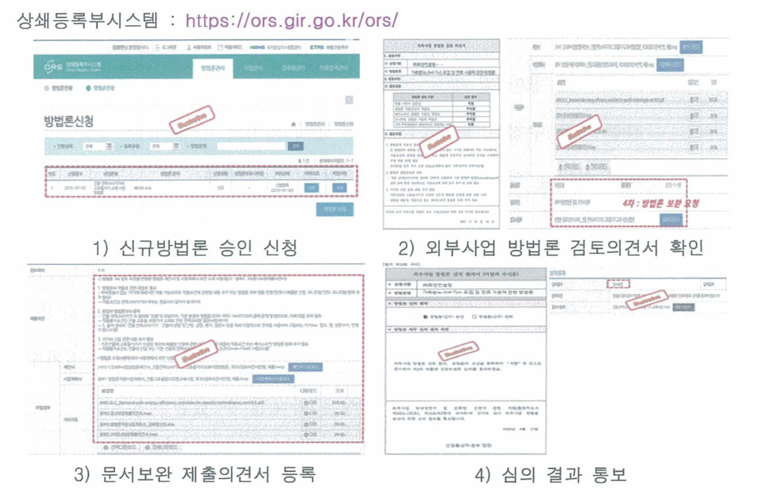 신규방법론 검토의견 대응