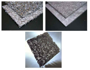 고충격흡수 stabilized aluminum foam (SAF) (출처: Cymat)