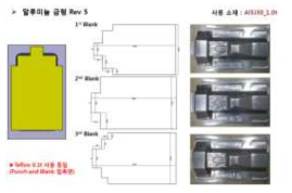 알루미늄 금형 Rev5. Al5J30 소재 T/O