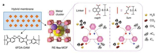 MOF 하이브리드 멤브레인 가스 흡착제 개발