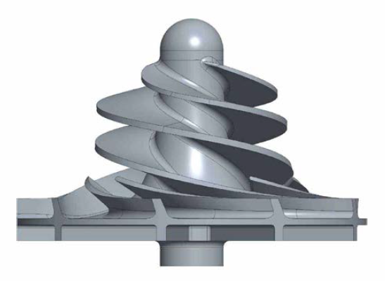 Impeller Model for 3-D Printing