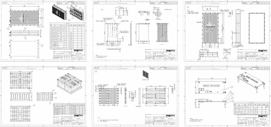 Detailed Drawings of Battery Pack