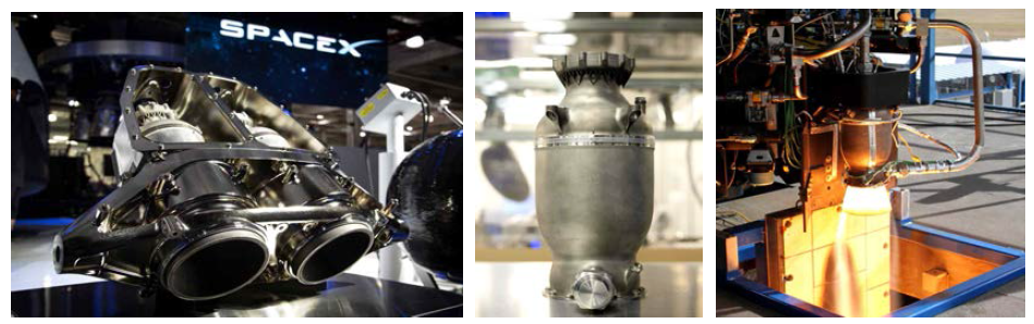 SpaceX SuperDraco 엔진, 적층제조된 연소기와 연소시험