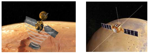 지중탐사 저주파 레이다를 탑재한 화성탐사선 MRO(NASA)(‘05), Mars Express(’03)