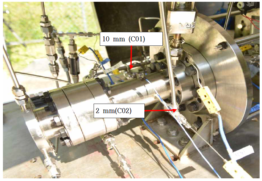 B2 4차 연소실험 연소실 온도 측정 위치