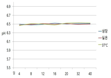 PIT 공법 적용 제형의 온도별 안정도