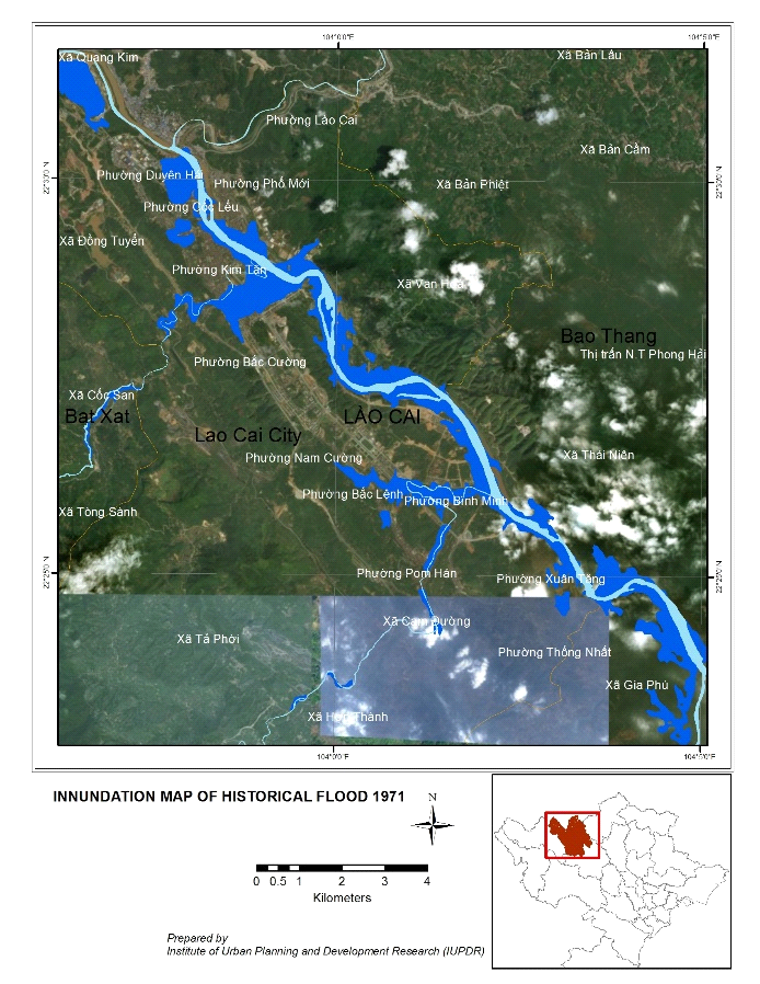 Inundation map of Historical flood 1971