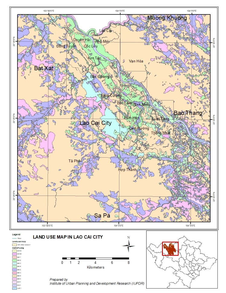 Land use Map in Lao Cai City