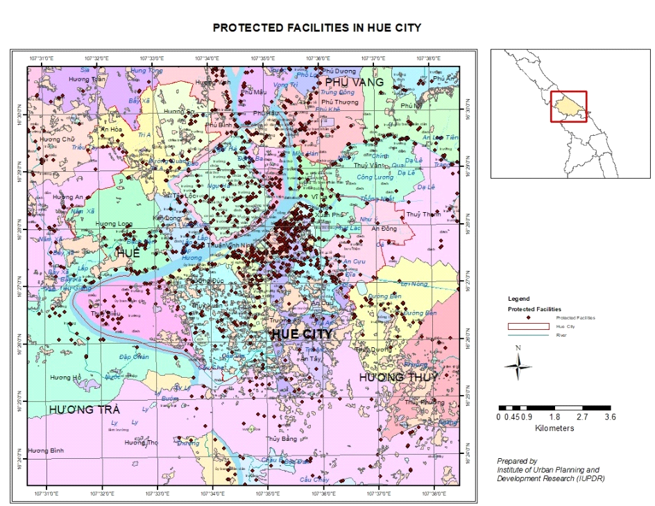 Protected facilities in Hue city
