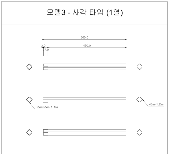 모델 3 – 발열체 도면