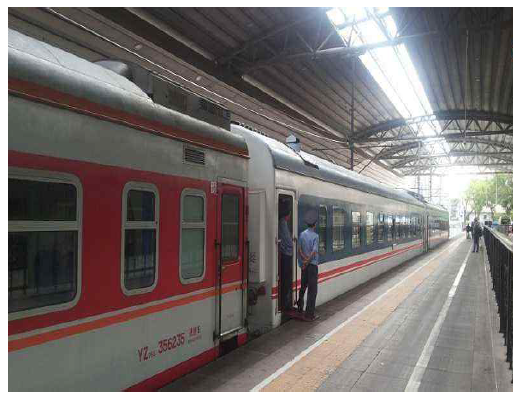 베이징-평양 국제여객열차 자료: 중국 바이두(www.baidu.com). (검색일: 2019.10.10.)