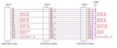 48pin VME(16pin 3열) 구조 설계