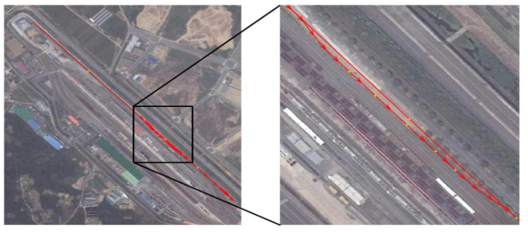 실차 데이터를 기반으로 생성된 linear map