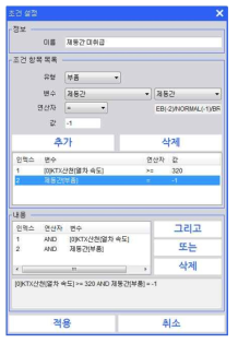 상황 발생 조건 설정