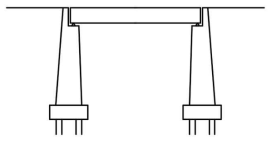 교량 ~ 교대 ~ 접속부 불연속 구조