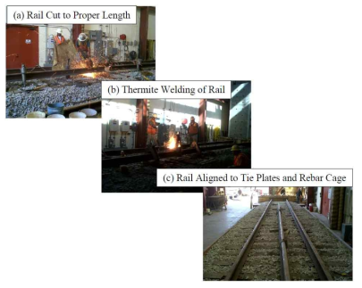 레일 용접 및 체결