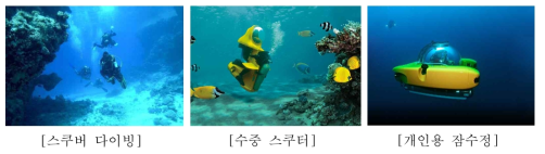 해양 레저 응용