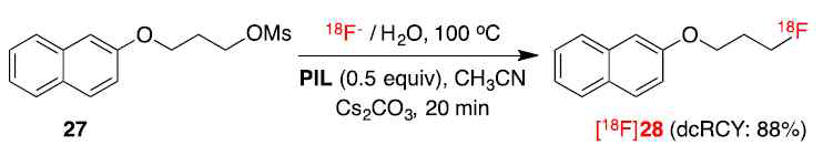 PIL 촉매를 이용한 F-18 radiolabeling reaction