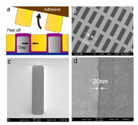 원자층박리 리소그래피를 이용한 20nm 갭 메타센서 제작