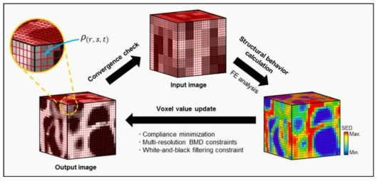 위상최적설계 기반의 관심영역 골격계 영상 고해상화 과정
