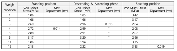 Calculation results for stress and strain rate