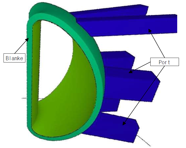 Blanket과 port plug 3D plotting