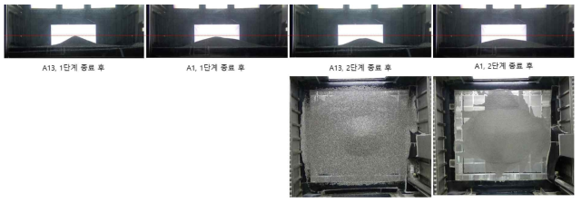 입자층 형성 비교 (A1, A13)