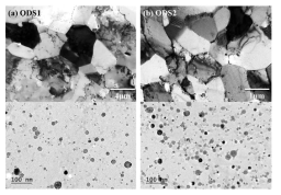 고강도 페라이트계 ODS 신합금의 미세조직