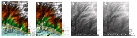 1:5000 Digital map and LiDAR DEM generation Comparison