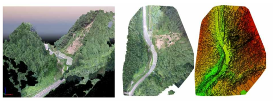 3D Mesh data 및 DTM(Digital Surface Model)