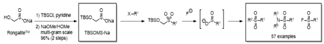 이산화황 대체시약 후보물질 TBSOMS-Na 활용 범용 유기황화합물(SVI) 합성법 개발