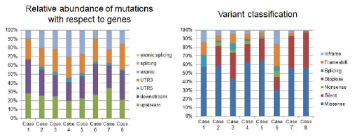 Mutation abundance 분석 및 Variant classification