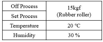 Printing conditions