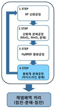 Concept of a continuous operation type of the HyBRID decontamination process