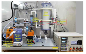 Experimental apparatus for complex fluid (foam) decontamination