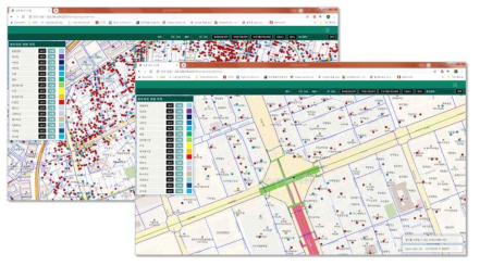 공공데이터의 공간 정보화 예시