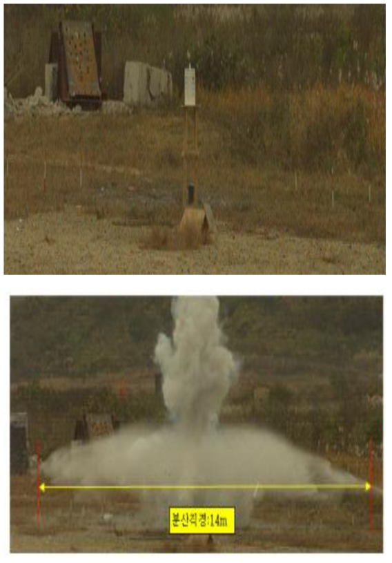 착화형(Pyrotechnic-B) 폭발계열 소화탄