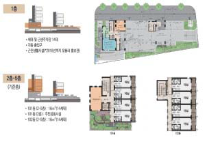 가양 모듈러 주택 단면 및 평면구성