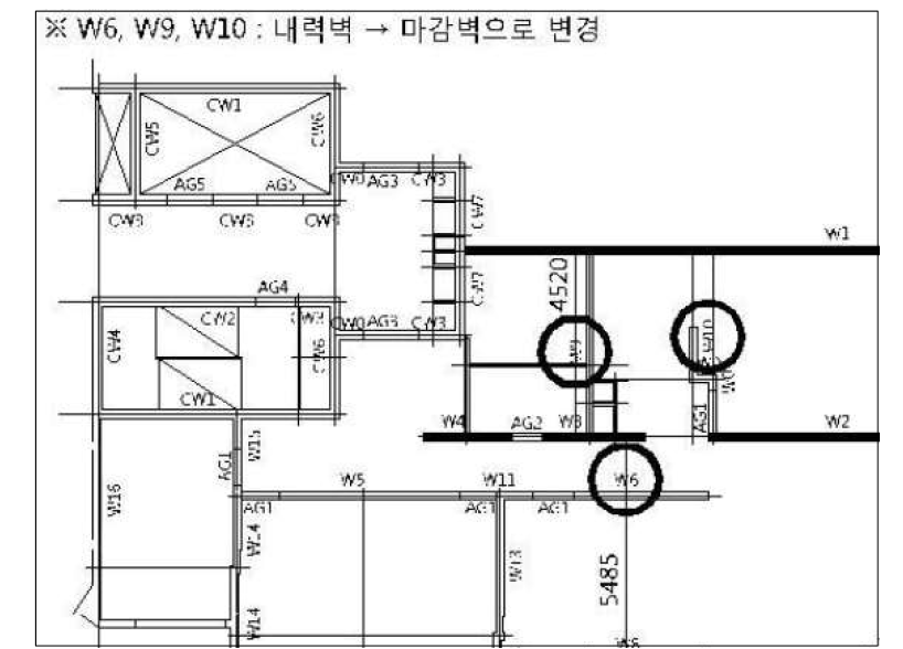 내부 벽체의 내력-비내력 구분 및 처리방안