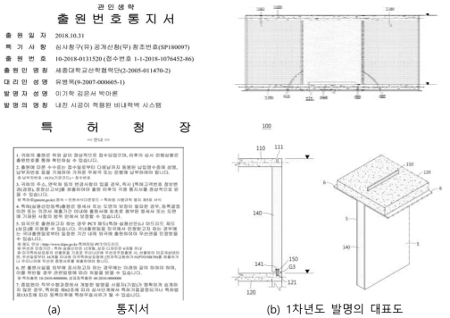 1차년도 세종대학교 특허 출원 증빙