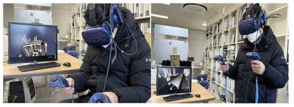 VR 환경으로 이식된 방음터널 디자인 및 기타사항 검토 수행