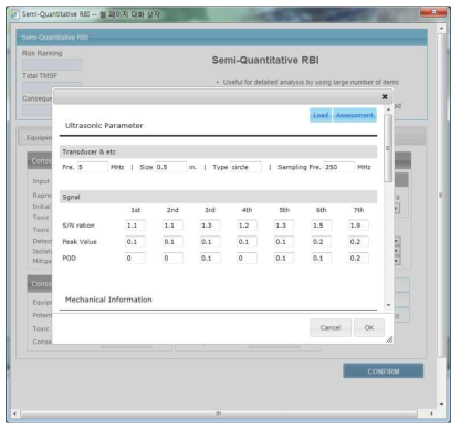 Ultrasonic parameter DB