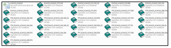 IC4-nC4에 대한 TPXY, TPX등의 수집한 기-액 상평형 실험데이타(sigma plot file, excel file 형식으로 수집)