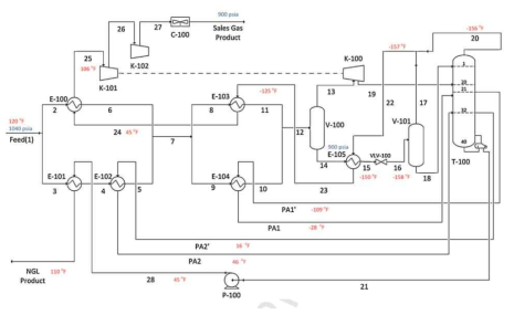 The sub-cooled process (GSP) scheme