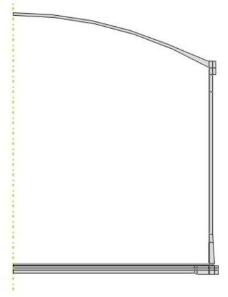 2D axisymmetric model